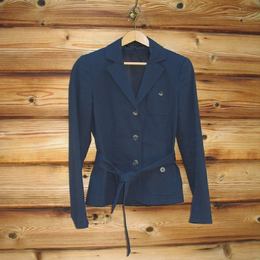 Theory Stretch Cotton Belted Jacket